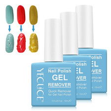 Gel Polish Remover for Nails (3Pack), Easy & Quick Soak off Gel Polish Remover i
