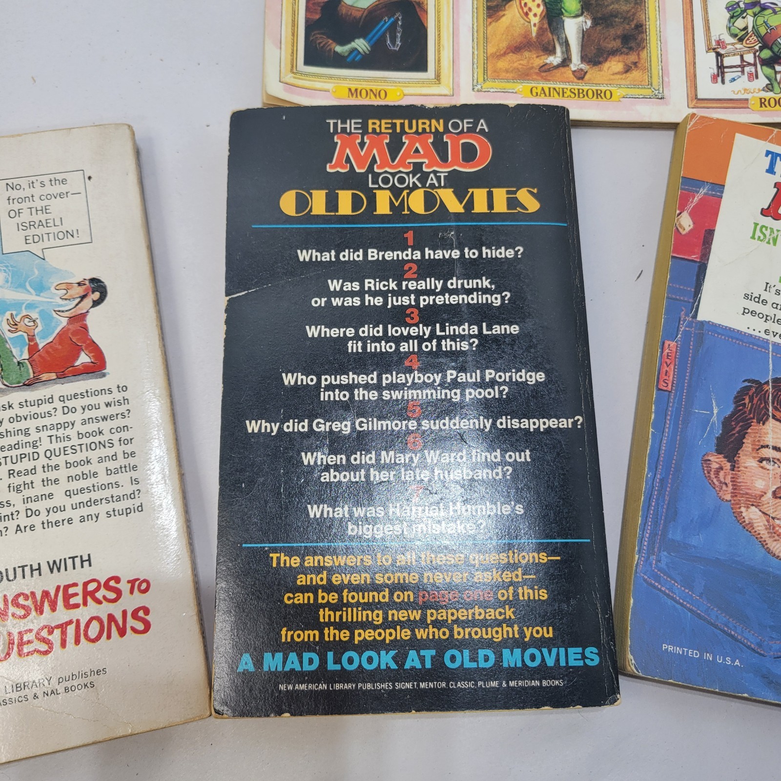 Vintage Mad Magazine Books 70, 80s 90s