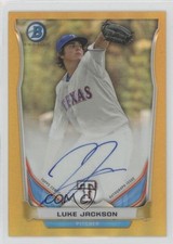 2014 Bowman Prospect Chrome Gold Refractor 39/50 Luke Jackson #BCAP-LJ Auto 8mm