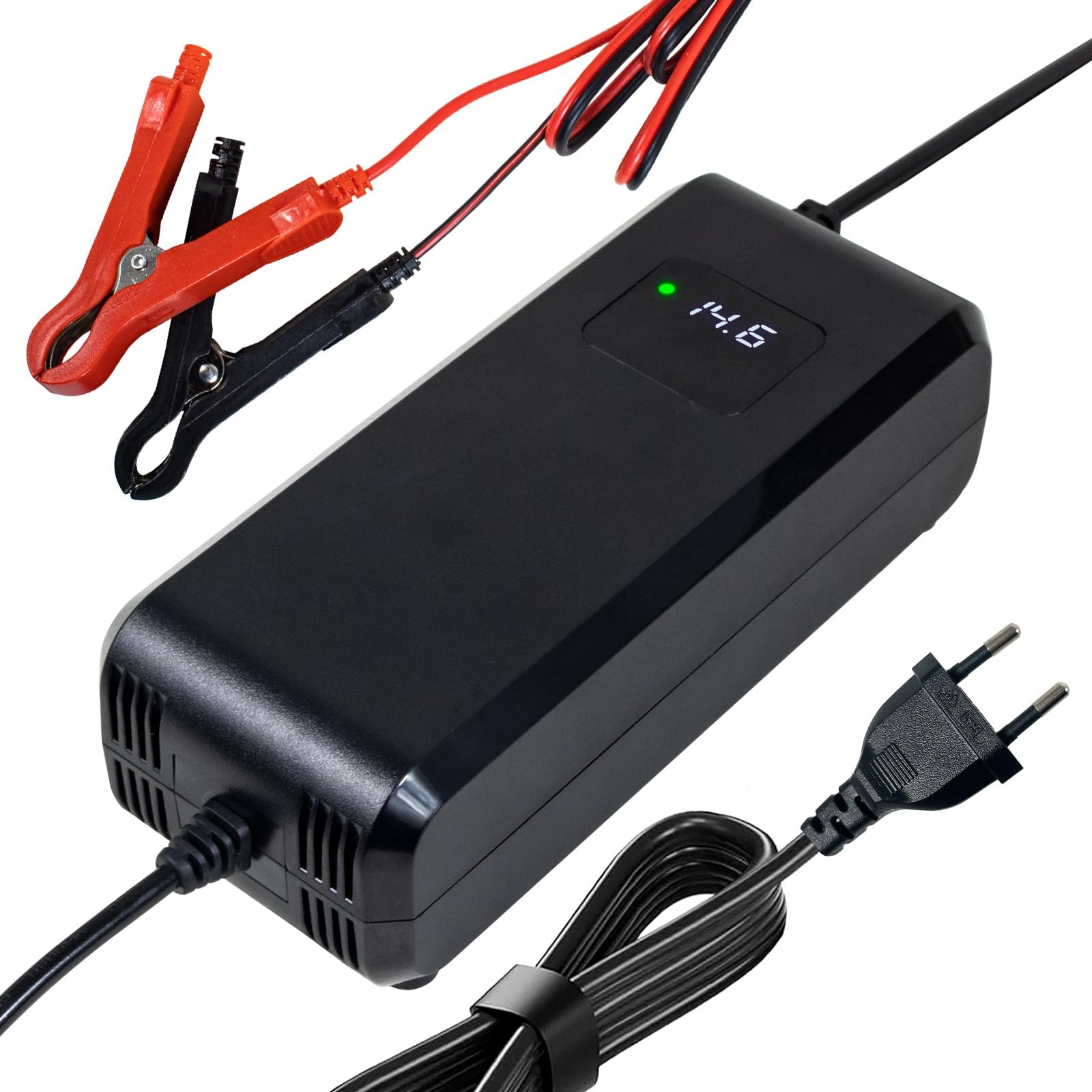 Caricatore Professionale LiFePO4 14.6V 10A | Ottimizzato per 12V e 12.8V