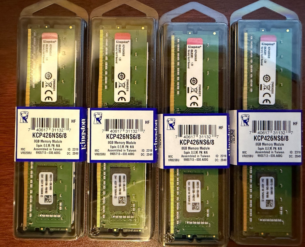 Kingston 2x 8GB (16gb total) DDR4 2666MT/s Non-ECC Unbuffered DIMM