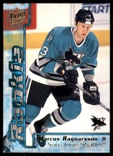 1995-96 Fleer Ultra Rookie Marcus Ragnarsson RC San Jose Sharks #353