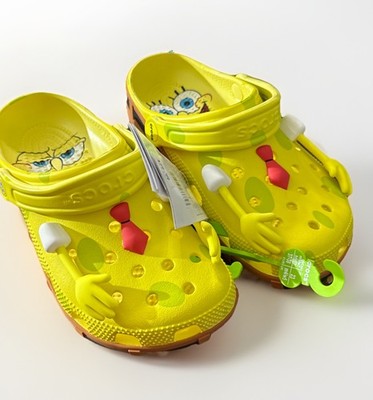 SpongeBob SquarePants × Crocs Classic Clog Size 4 Men's/ 6 Women's Yellow NEW