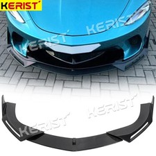 Real Carbon Fiber Front Bumper Lip Canards Spoiler for McLaren GT 2019-2023