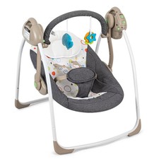 Baby Electric Swing Dark Grey 0-9M 6-25 lb Folding Portable Music Vibration USB