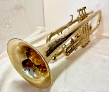 HN WHITE LIBERTY  TRUMPET, 61157, 1917/18, GOLD PLATED