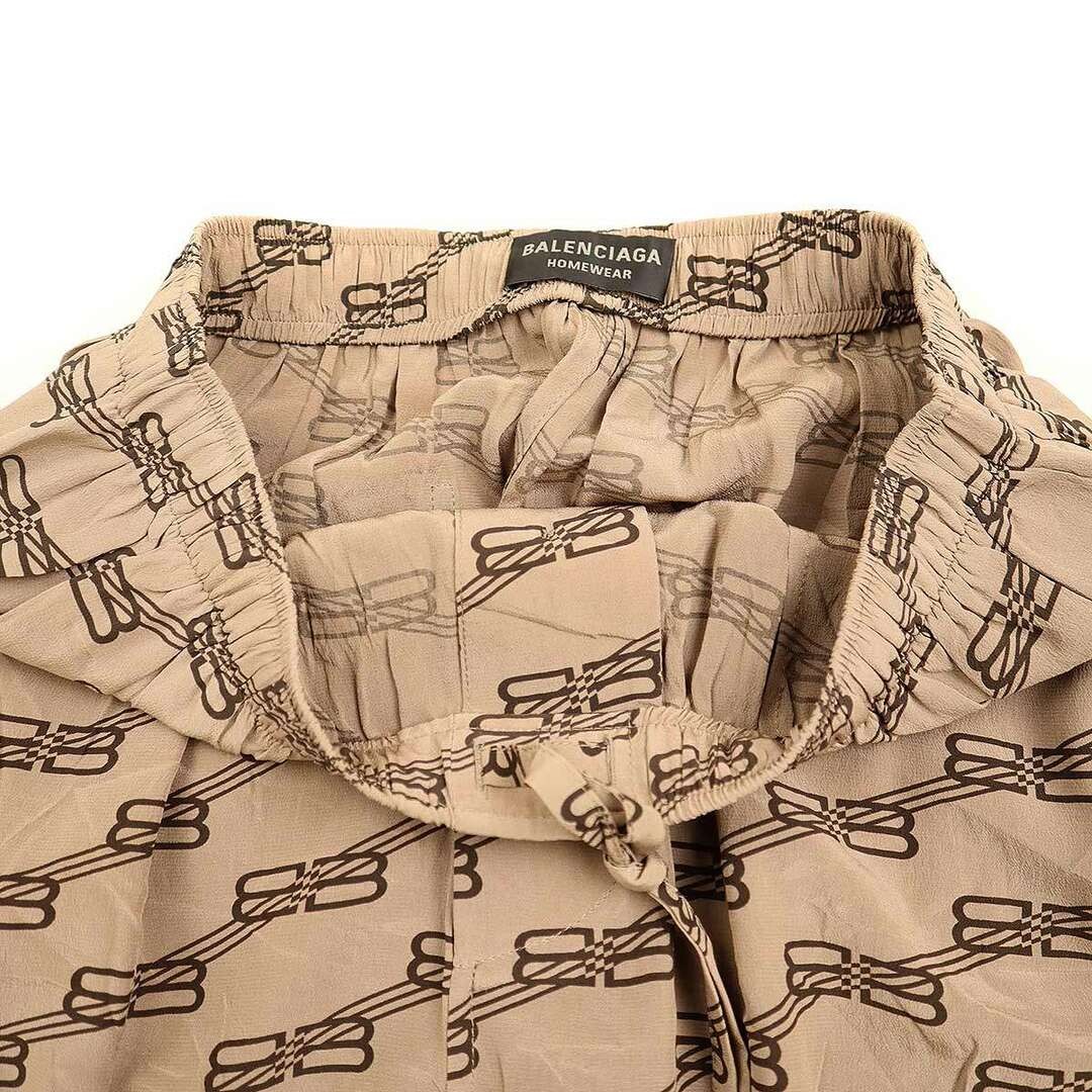 BALENCIAGA 22SS HOME WEAR Monogram Pajama Pants 659026 TML35 Brown Used MESC-0 thumbnail 3