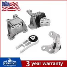 O321 Fits 2014-2022 Jeep Cherokee 3.2L AUTO Motor & Transmission Mount Set 4pc