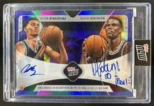 2023-24 Topps Now Victor Wembanyama David Robinson Auto Autograph #/49