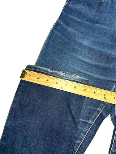 Levi Strauss Women's Mid Rise Skinny Leg Jeans Dark Blue Size 14 - Picture 5 of 10