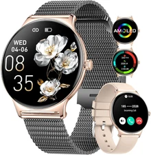 IGE Smart Watch for Women(Bluetooth Calls), 1.43" AMOLED HD Display, 100+ Sports