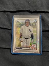 Topps 2020 Bowman Chrome Prospects Jasson Dominguez 1st Bowman #BCP-8 Refractor 