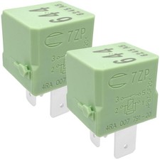 2-Pack Automotive Relay - 40A 12VDC 4-Pin SPST Low-Heat Design - Compatible w...
