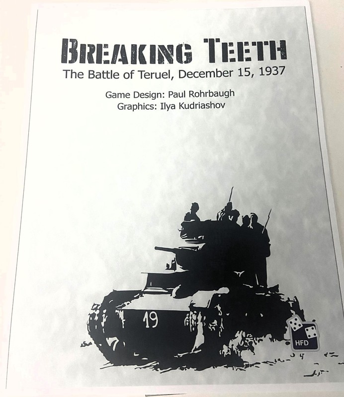 Breaking Teeth - The Battle of Teruel, Dec 15, 1937 - High Flying Wargame (New)