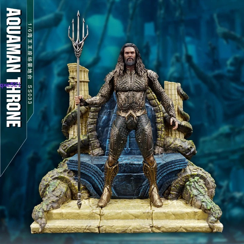 1/6ht Hottoys Presa 12 Pulgadas Soldado Modelo Aquaman Escena de Trono Plataforma Base Foto 4 de 4