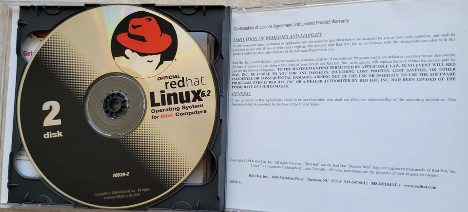 Vintage - RedHat Official Linux 6.2 for X86 Processors - Image 4 of 4