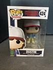 Funko Pop! Television Vinyl Figure Stranger Things Dustin #424 GREAT + Protector