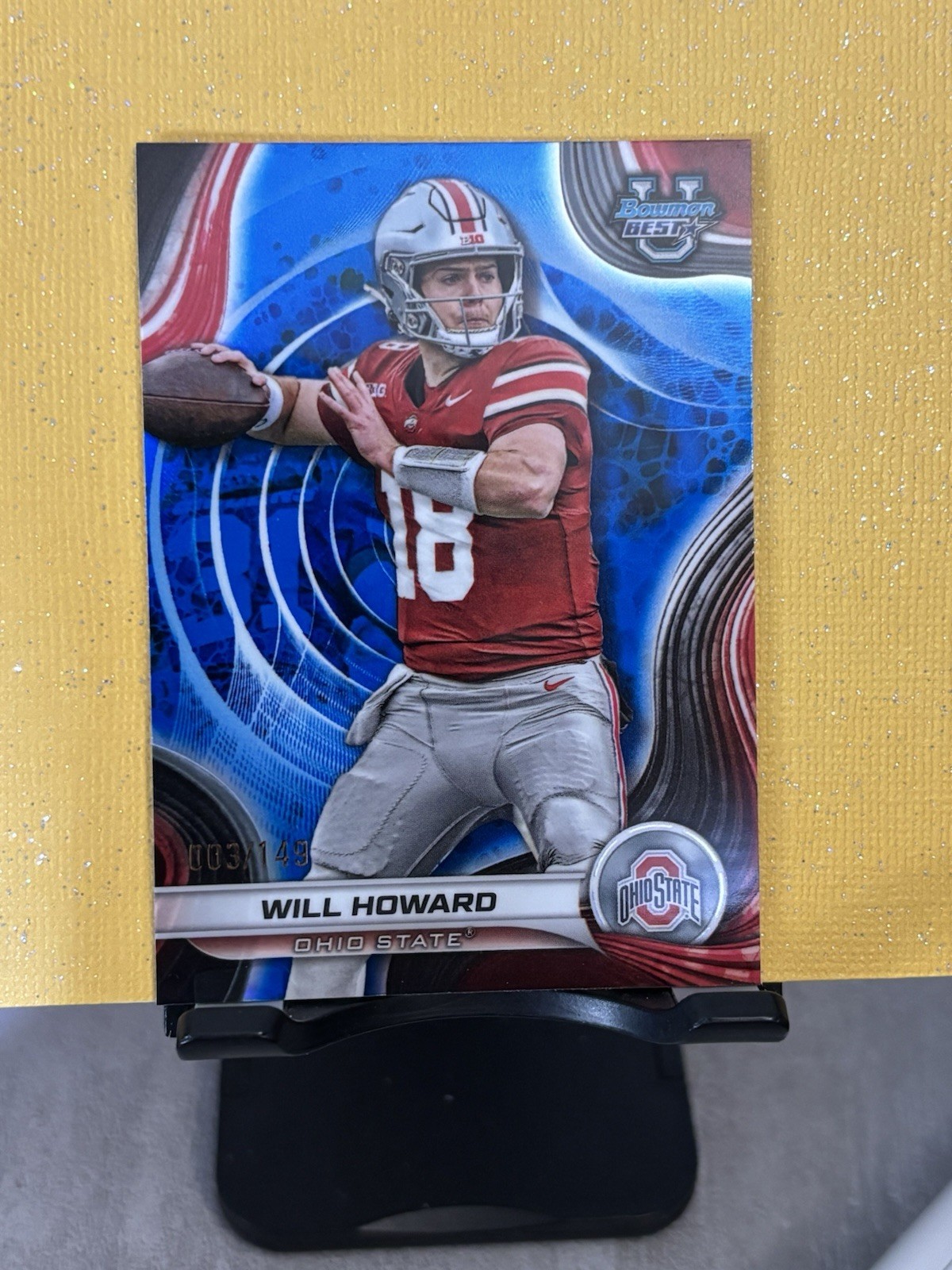2024 Bowman's Best University - Will Howard #68 Blue Refractor /149 (RC)