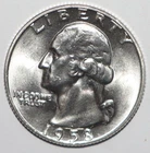 1958 D Washington Quarter CHOICE BRILLIANT UNCIRCULATED (I241)