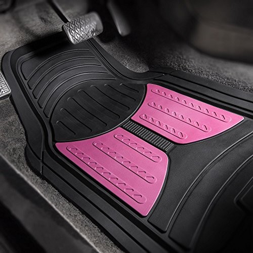 F11313PINK Rubber Floor Mat (Full Set Trim to Fit Mats) Pink - Picture 3 of 6
