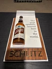 Vintage  Schlitz Bottle Taste the Gold Age of Schlitz Beer Bottle Sign 14.5x8"