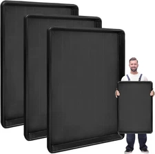 3 Pcs Extra Large Auto Oil Drip Pan- 35.4 X 24 X1.6 Inches Oil Drip Tray for und