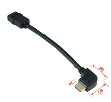 8inch High Speed 4K 60Hz HDMI EXTENSION Adapter Cable RIGHT ANGLE CONNECTOR