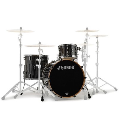 Sonor ProLite PL 322 NM Shell-Set EBS Ebony White Stripes - Drum Kesselsatz