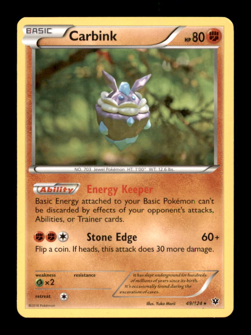 Carbink 49/124 Fates Collide Pokemon LP