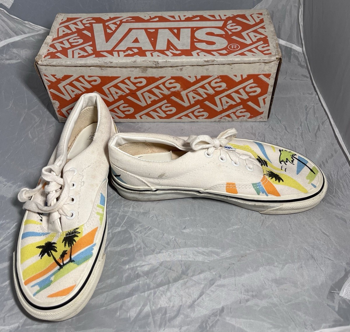 vintage 80s VANS大判紙バナー Vintage 1980's Off The Wall Vans Women's Shoes With Box | eBay