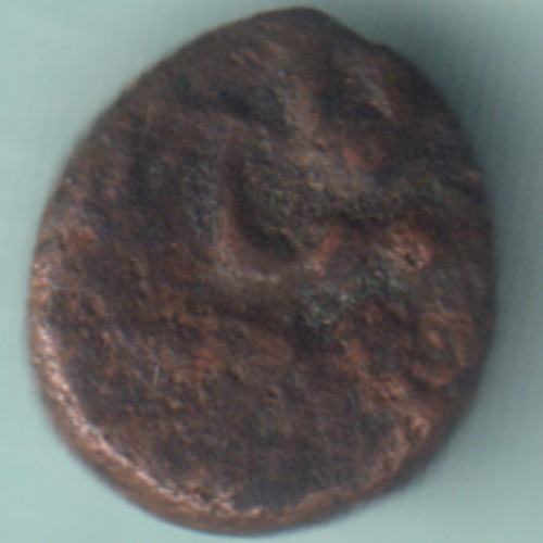 ANCIENT SOUTH INDIA RARE COPPER COIN - Foto 2 di 2