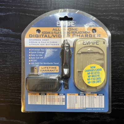 NEW EMPIRE Fuji Casio Kodak All In One Replacement Digital Video Battery Charger