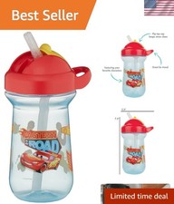 Convenient 10 Oz Disney Cars Toddler Cup - Dishwasher Safe Spill-Proof Design