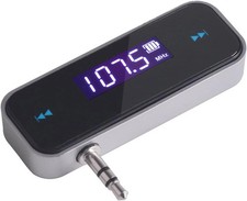 FM Transmitter Audio Adapter Car Kit, Wireless In-Car Radio Transmitter Built-In