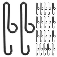 190 Pcs Hook for Bath Towel Black Sock Hanger Display Hooks Boutique