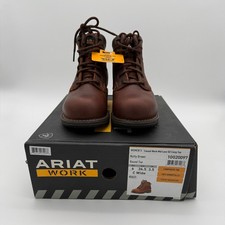 Ariat Women’s Casual Work Mid Lace SD Boots Nutty Brown CT - 6 Wide