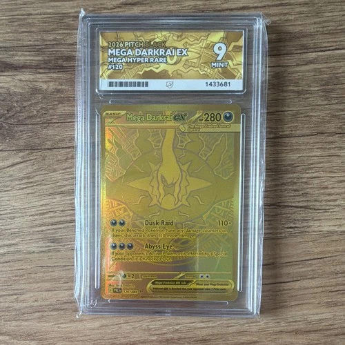 Pokémon TCG Mega Darkrai EX 120/084 Pitch Black Mega Hyper Rare Foil Ace 9