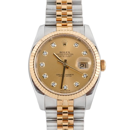Rolex 116233 Datejust 36 mm Champagne Dial Jubilee Bracelet Box and Papers 2014