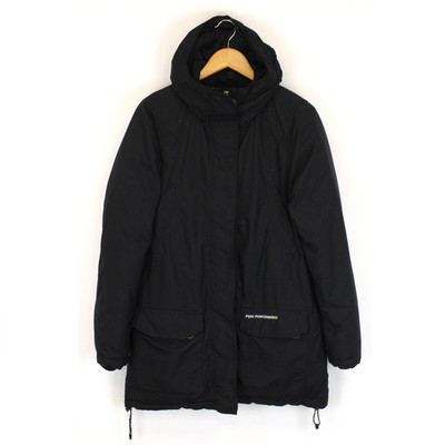 PEAK PERFORMANCE Damen Daunenfüllung Parka Jacke Gr. S Kapuze schwarz...