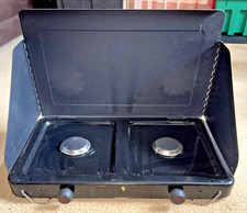 Ozark Trail 2 Burner Propane Gas Camping Stove, GCT904W Black,