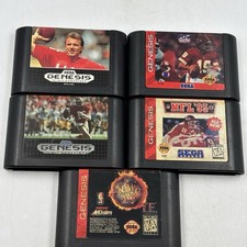 Vtg SEGA GENESIS SPORTS Lot Of 5 NFL 94, 95-Sports Talk Football 1  2  NBA Jam