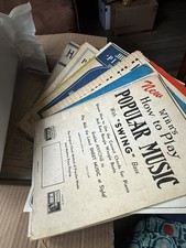 Large VINTAGE Lot Of Sheet Music and Song Books for Piano