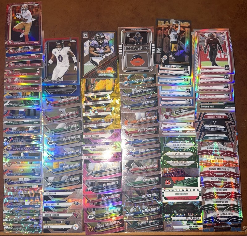 Huge NFL All Prizm/Color Variation & Insert Vets! #d Nix Caleb McCaffrey & More