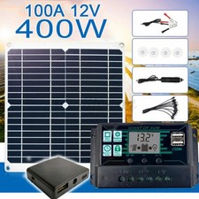 Solar Panel Kit 400 Watt 12v With 100a Battery Charger Controller Caravan Boat Solar Panel Kit 400 Watt 12v With 100a Battery Charger Controller Caravan Boat