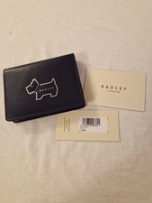 Radley 'Heritage Dog Outline' Small Cardholder. Evenfall (Dark Blue)