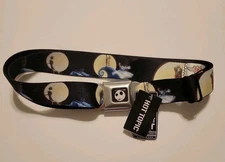 Nightmare Before Christmas The Hill Seatbelt Belt Buckle Down Jack Sally NWT