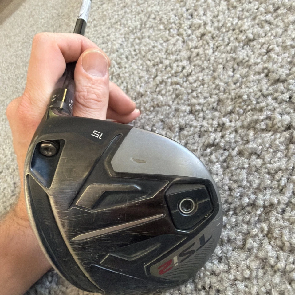 TITLEIST TS2 4 Fairway 15* Mitsubishi Blue AV Series 65 TENSEI rígido Foto 3 de 4