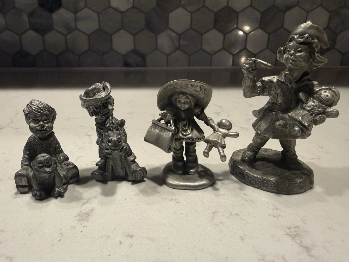 Hudson Pewter Figurines In Collectible Pewter Metalware for sale