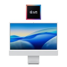 2021 Apple M1 iMac 24" 3.20GHz/8GB/512GB SSD Silver - A2438 w/1 Year Warranty