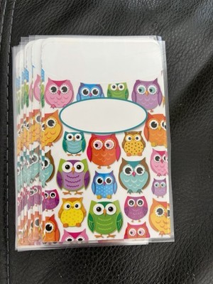 CARSON-DELLOSA Colorful Owls Library Pockets
